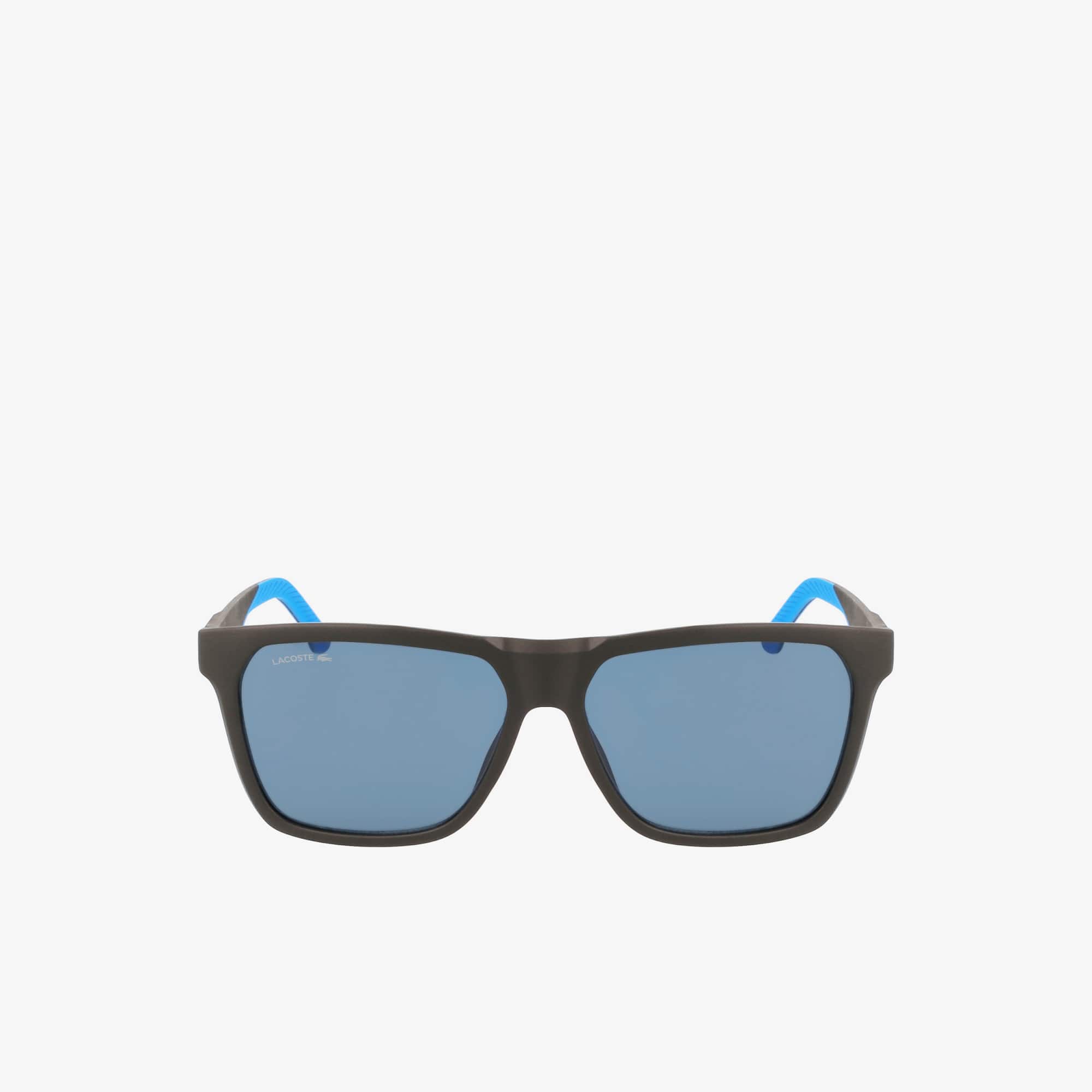 Lunettes de soleil Homme rectangulaires Rubber Croc Lunettes de soleil - Noir - Lacoste - Homme