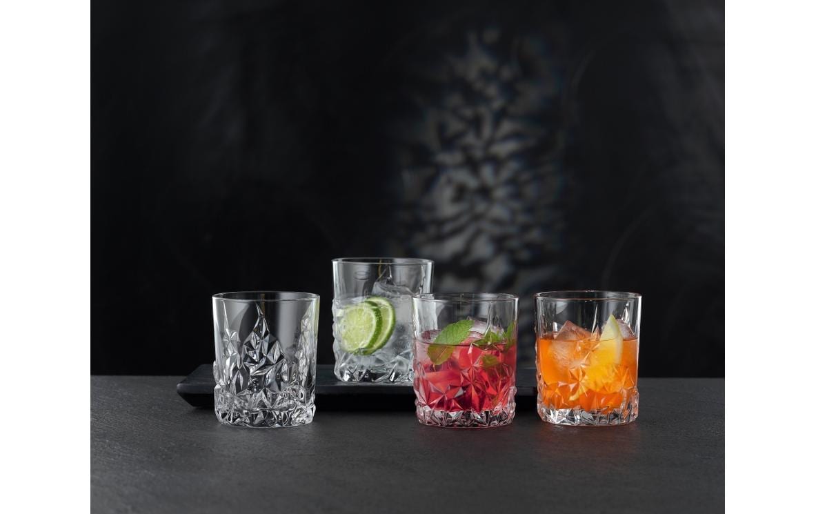 Whiskyglas Sculpture, 4 StückWhiskyglas-Set aus Kristallglas