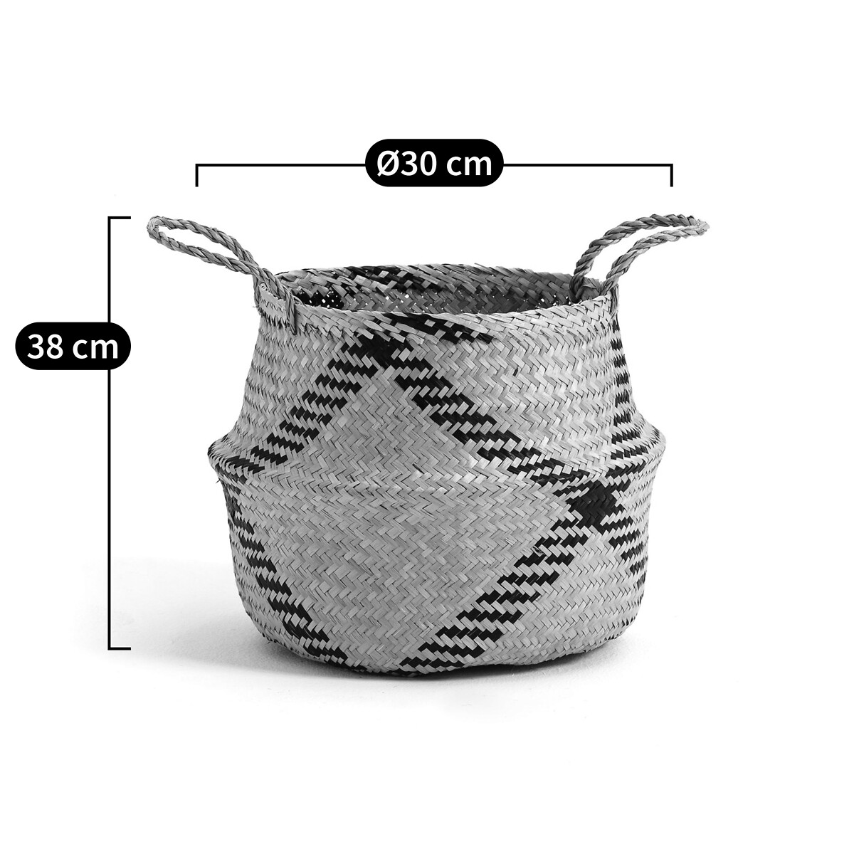 LA REDOUTE INTERIORS<br>Cesta esférica H38 cm, Rixy