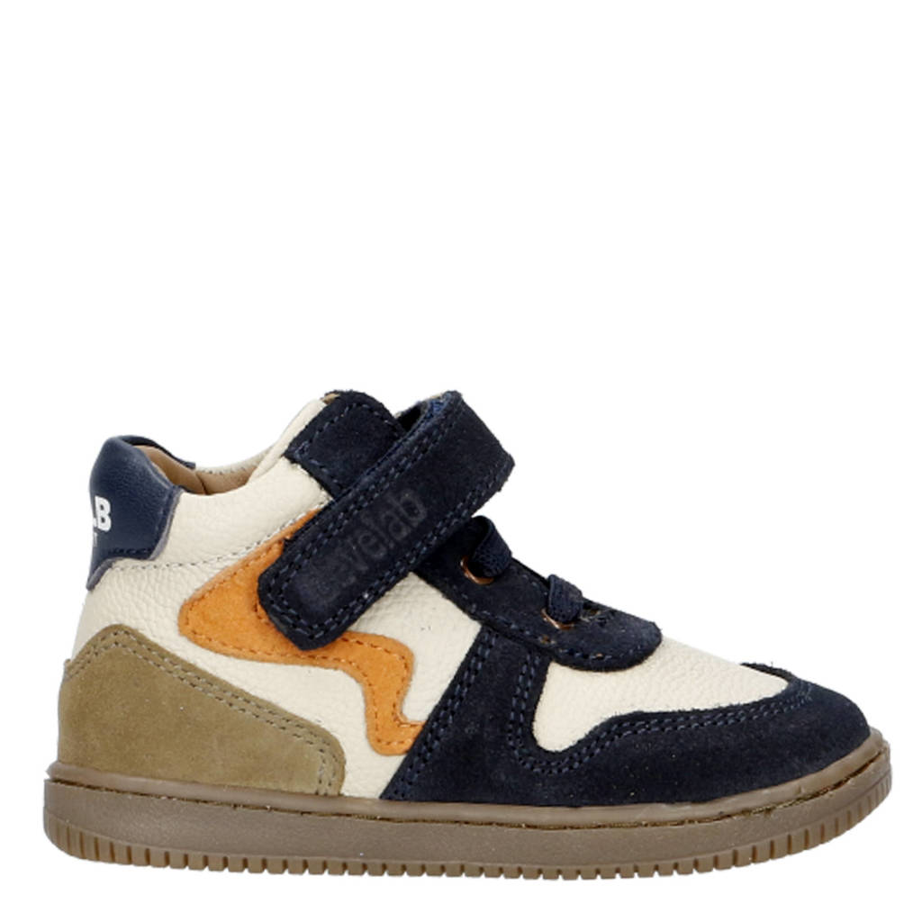 Develab leren sneakers donkerblauw