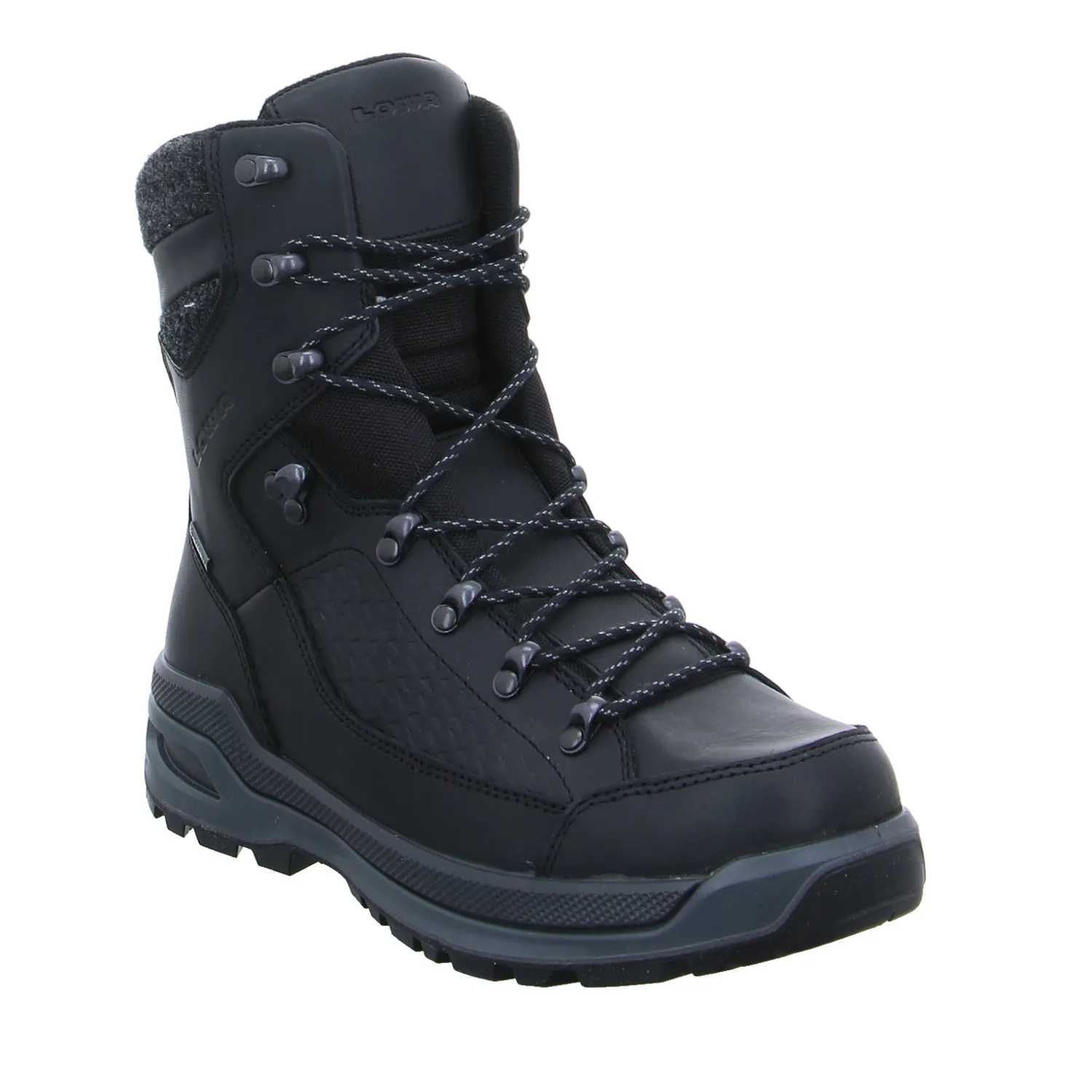LOWA Snowboots Schwarz Leder