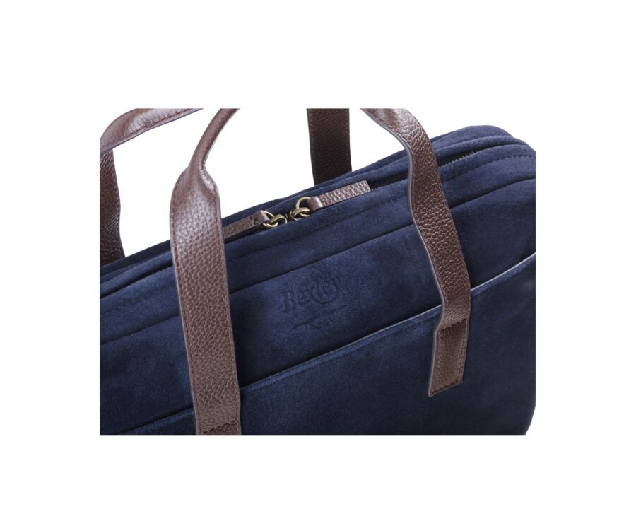 Cartable en velours marine - HARWINTON