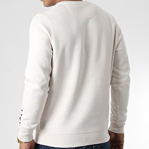 Sweat Crewneck Roses Beige Noir