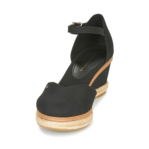 Tommy Hilfiger - BASIC CLOSED TOE MID WEDGE - Noir