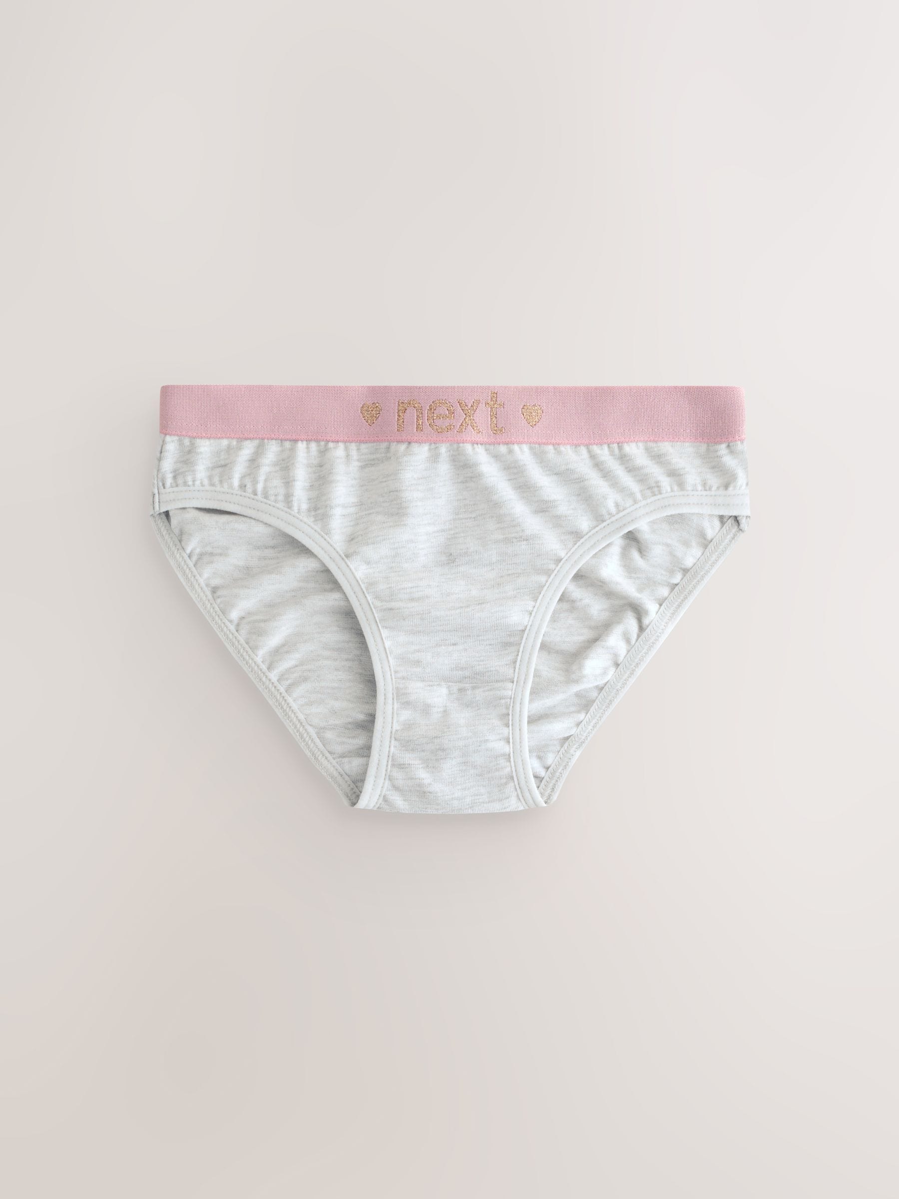 Roze/grijs - Verpakking van 7 bikinibroekjes (5-16 jr)
