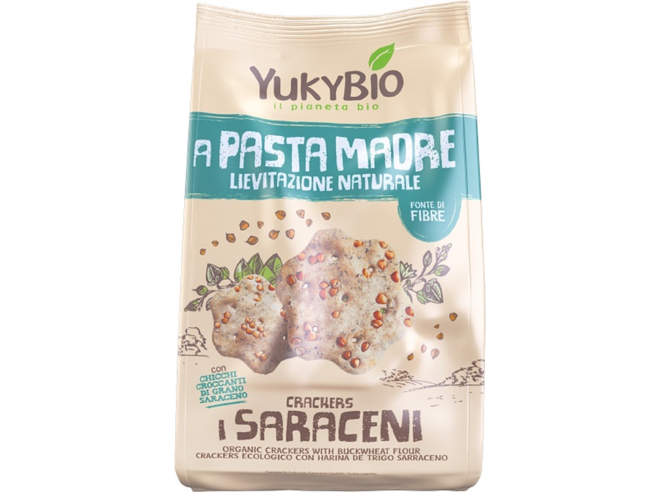 CRACKERS YUKYBIO TRIGO SARRACENO BIO 250G