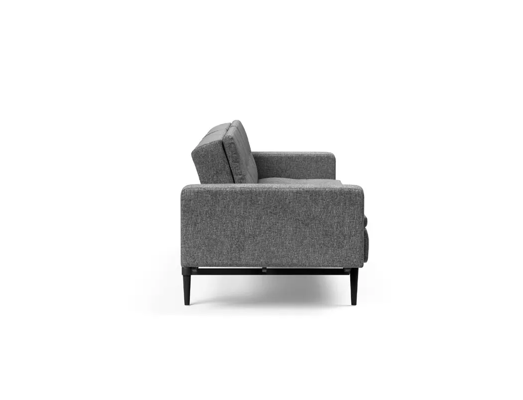 Schlafsofa mit Armlehnen Dublexo Styletto schwarz