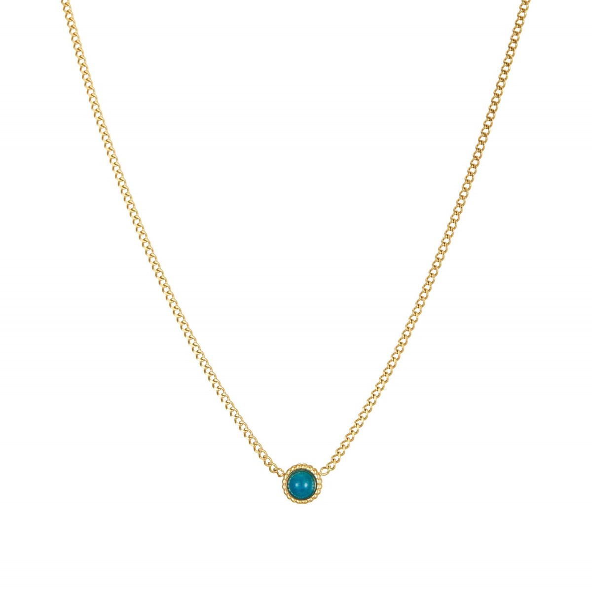Collier Misty acier doré or
