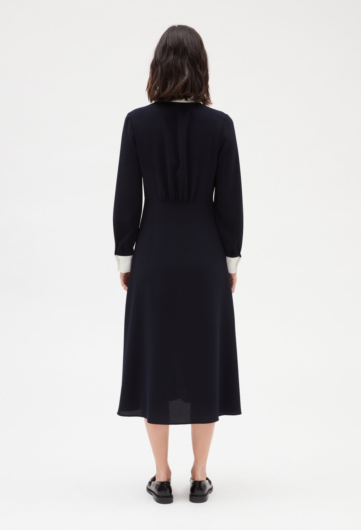 Robe midi marine