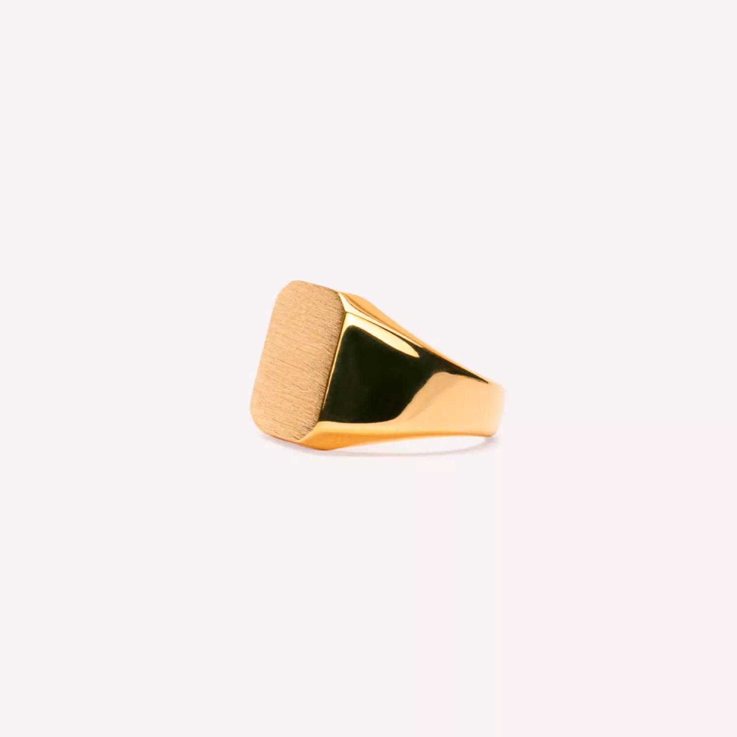 IX Studios Octagon Signet Ring 22 kt. Forgyldt Sølv DMN0290GD