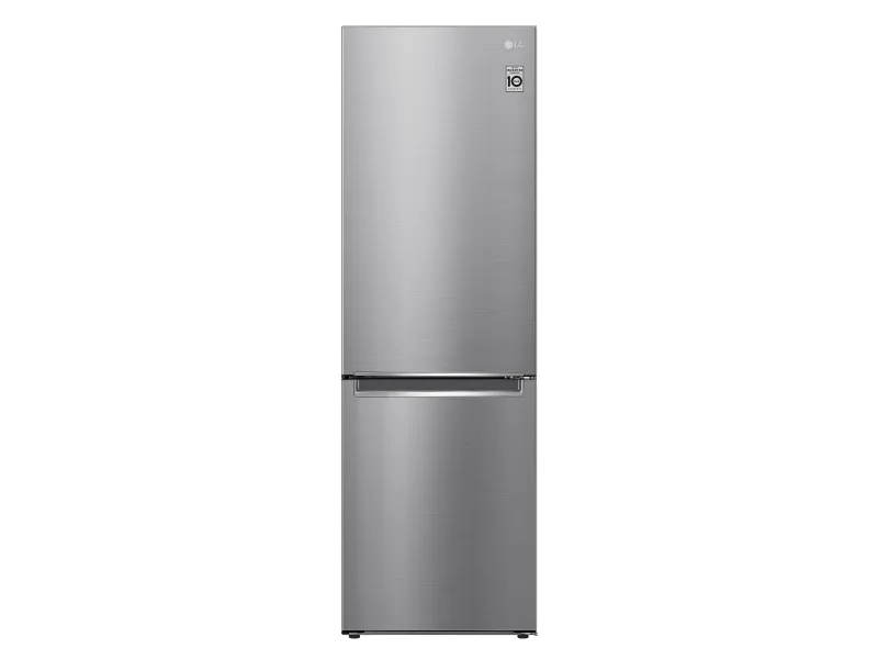 LG GBB61PZJMN - Køleskab/fryser - bund-fryser - bredde: 59.5 cm - dybde: 68.2 cm - højde: 186 cm - 341 liter - Klasse E - skinnende stål