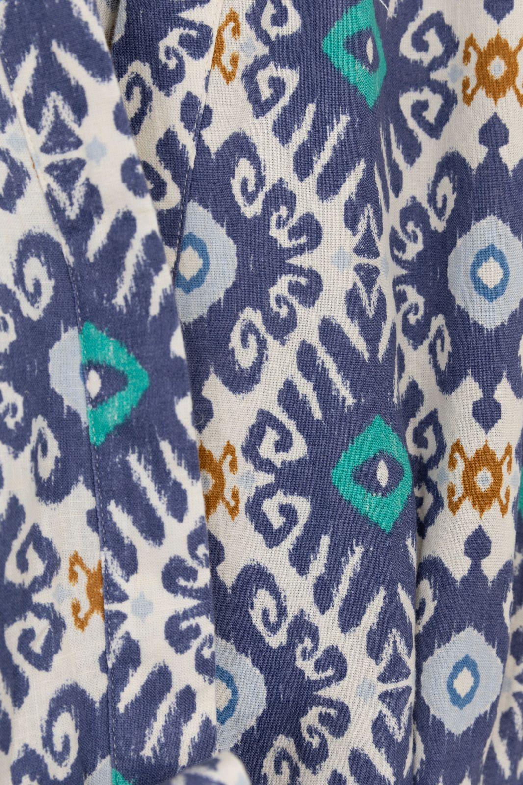Blauwe playsuit met print