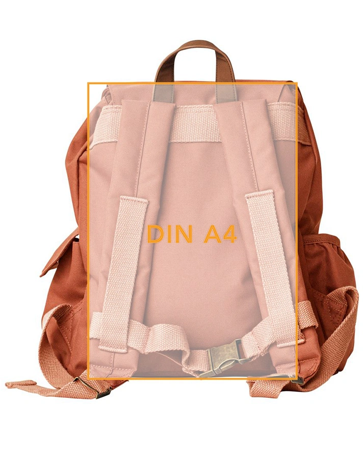 Rucksack MINI – CARRY ME (25x32) in rostrot