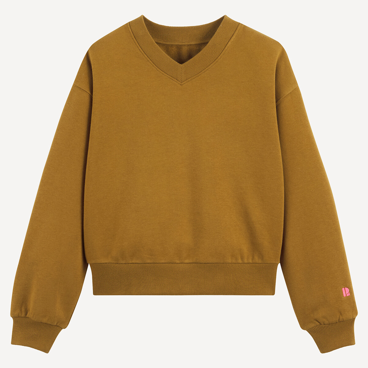 COLEÇÕES LA REDOUTE<br>Suéter de lã com decote em V