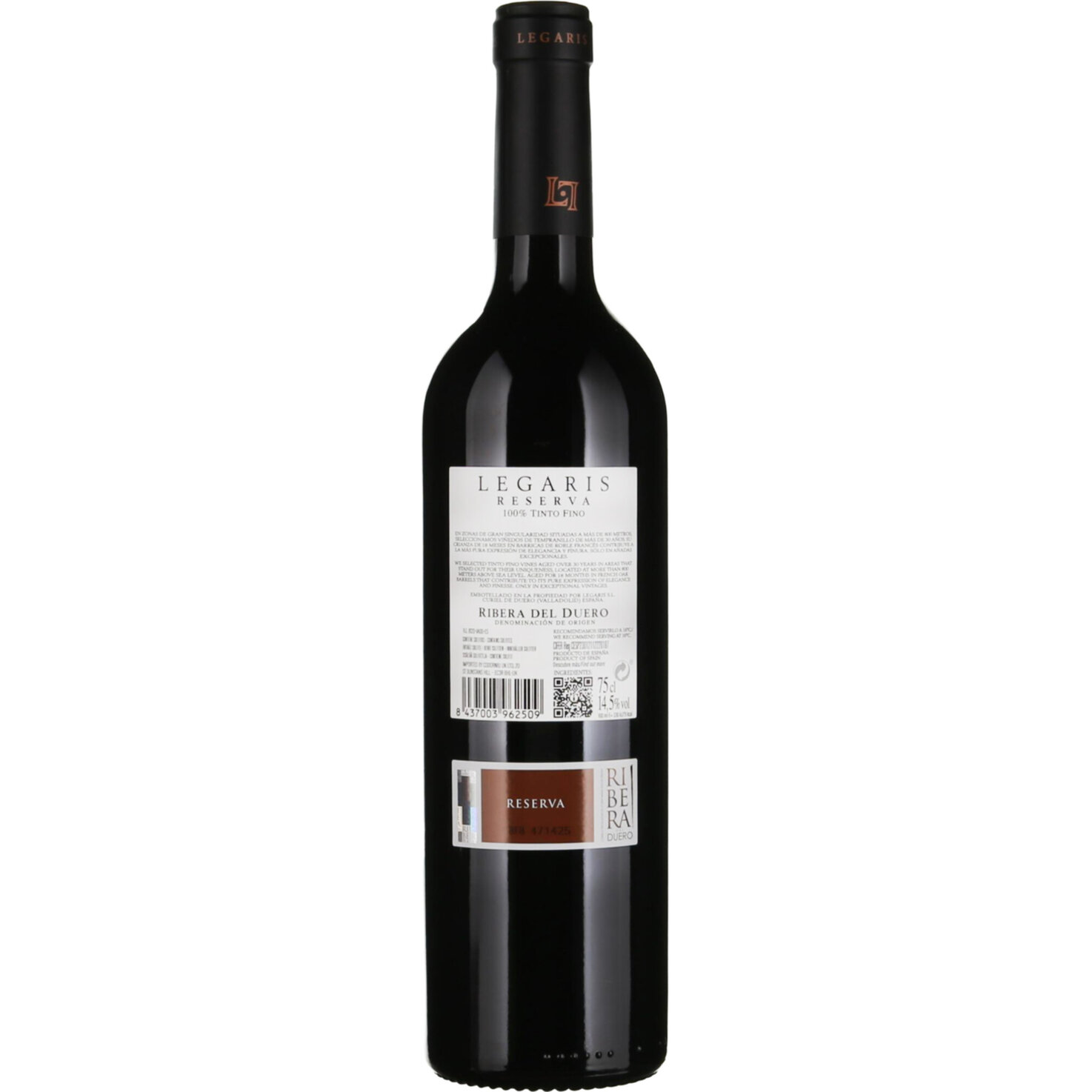 Ribera del Duero DO Reserva Legaris -75cl