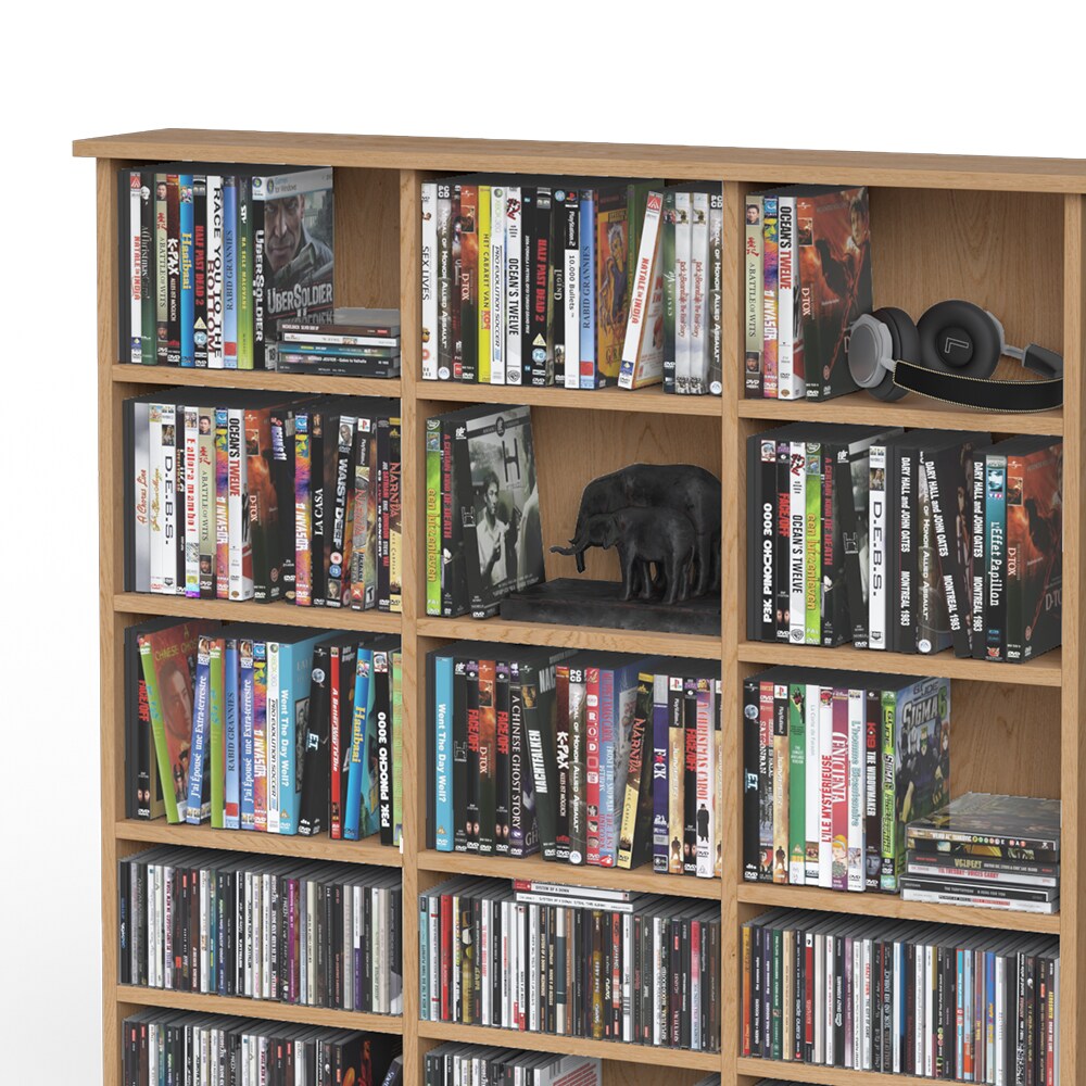 VICCO Medienregal JUKEBOX Buche CD DVD Bluray Regal Standregal Regalwand