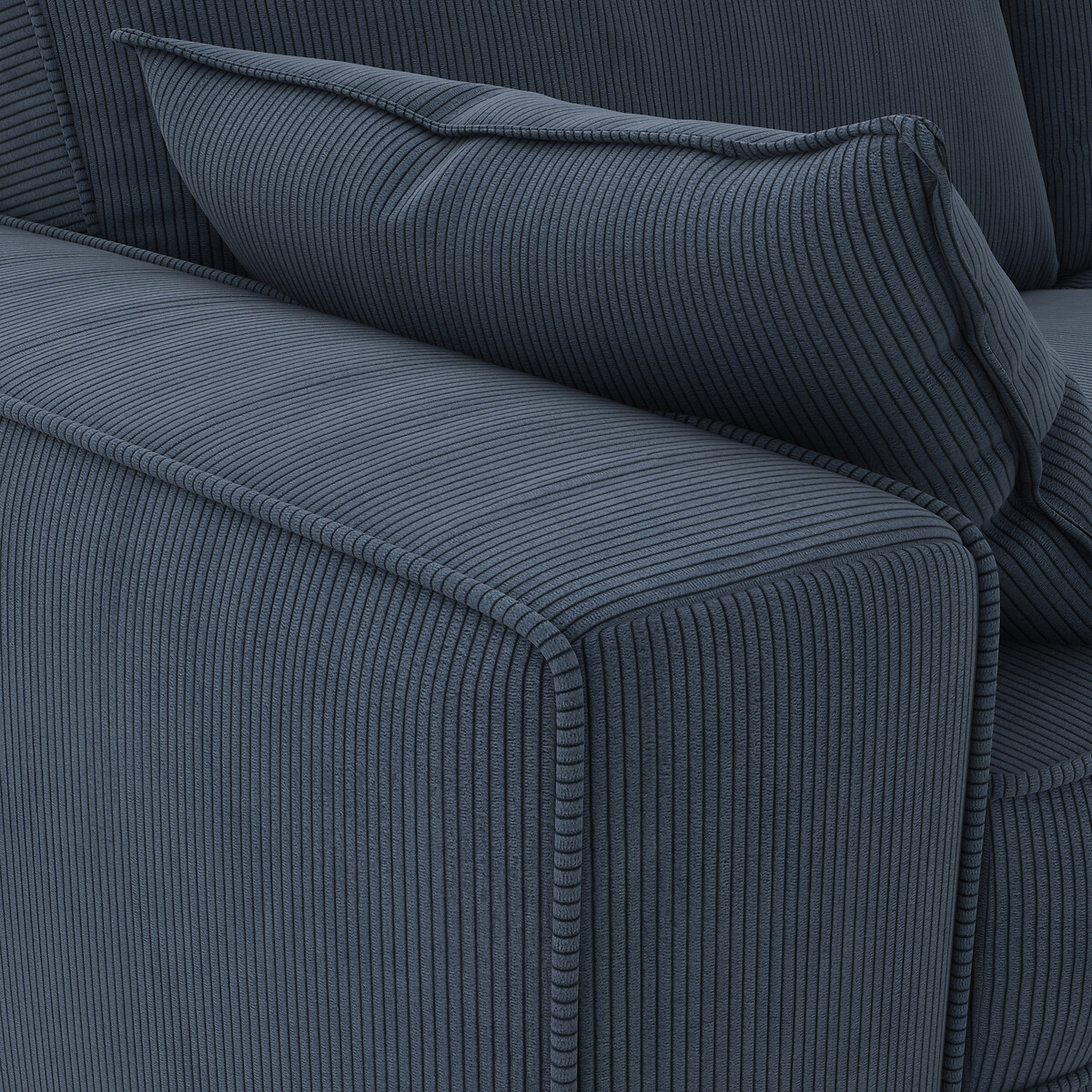 LA REDOUTE INTERIEURS<br>Sofá-cama em veludo cotelê fino, espuma, Cecilia