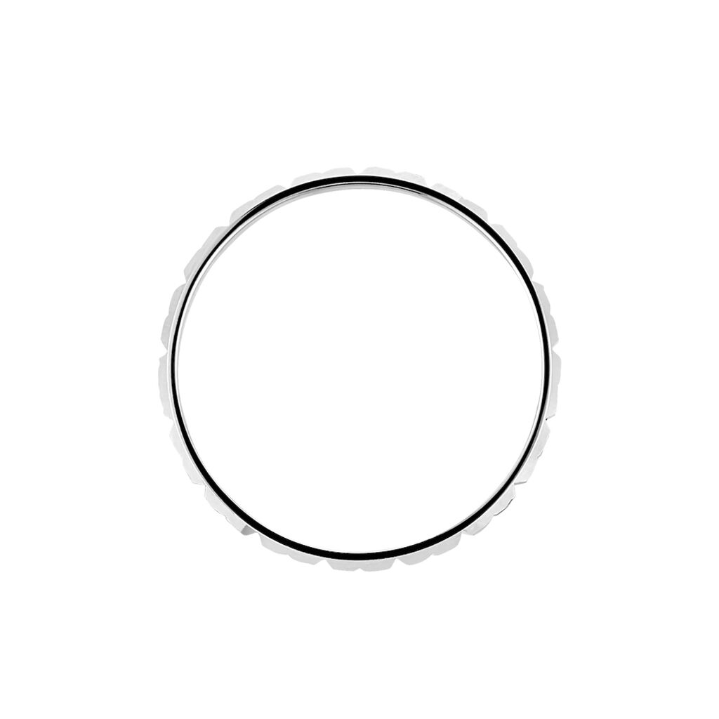 Alliance Marya Carree Diamantee Ruban Plat Or Blanc