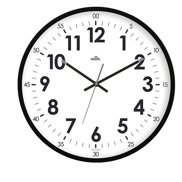 Horloge à quartz Oris  diamètre 40 cm noir