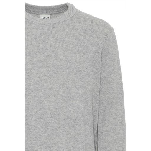 Solid Dyllon Pullover, Light Grey Melange, XL