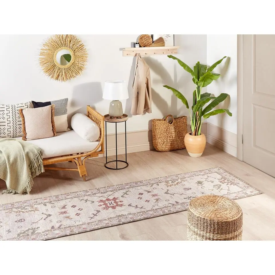 YANOBA - Loper - Beige - 80 x 300 cm - Katoen