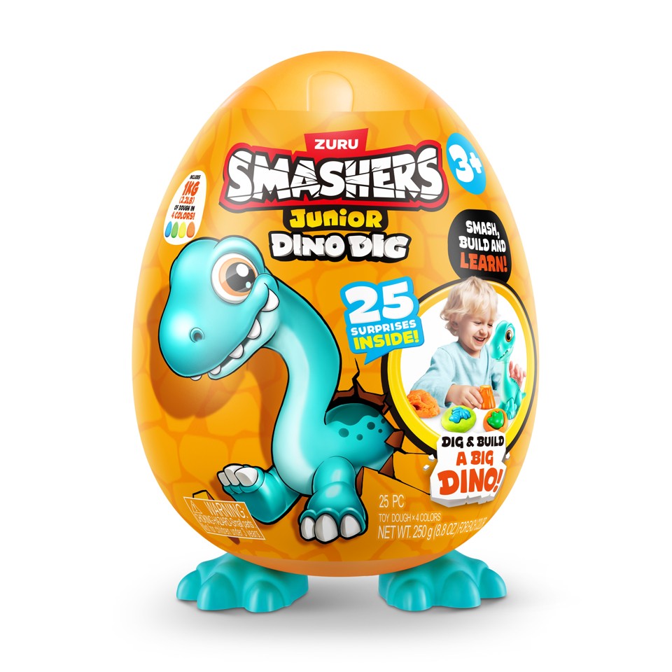 Smashers - Junior Dino Dig, Large Egg S1 Assorteret (74115)