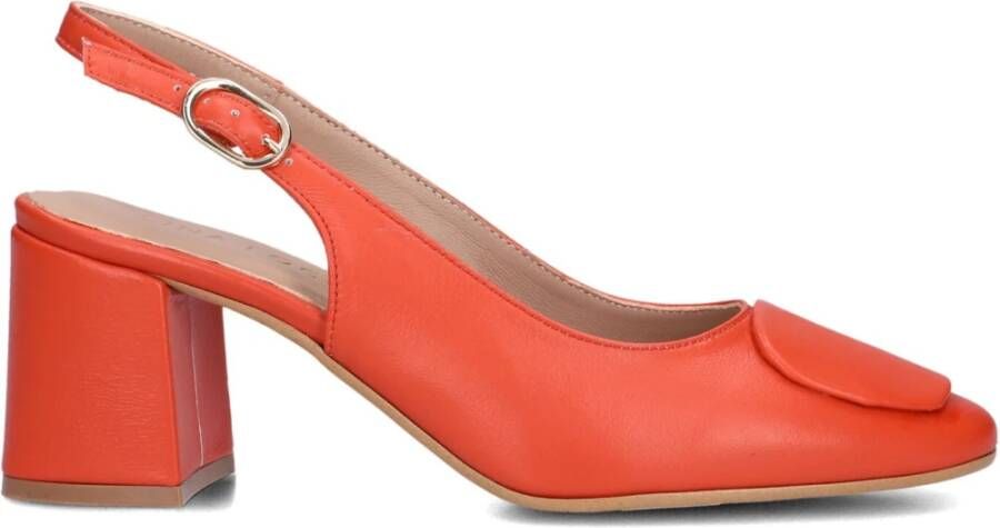 LINA LOCCHI Slingbacks Dames 010-150 Maat: 39 Materiaal: Leer Kleur: Rood