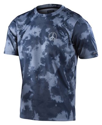 Maillot Manches Courtes Troy Lee Designs Flowline Plot Gris
