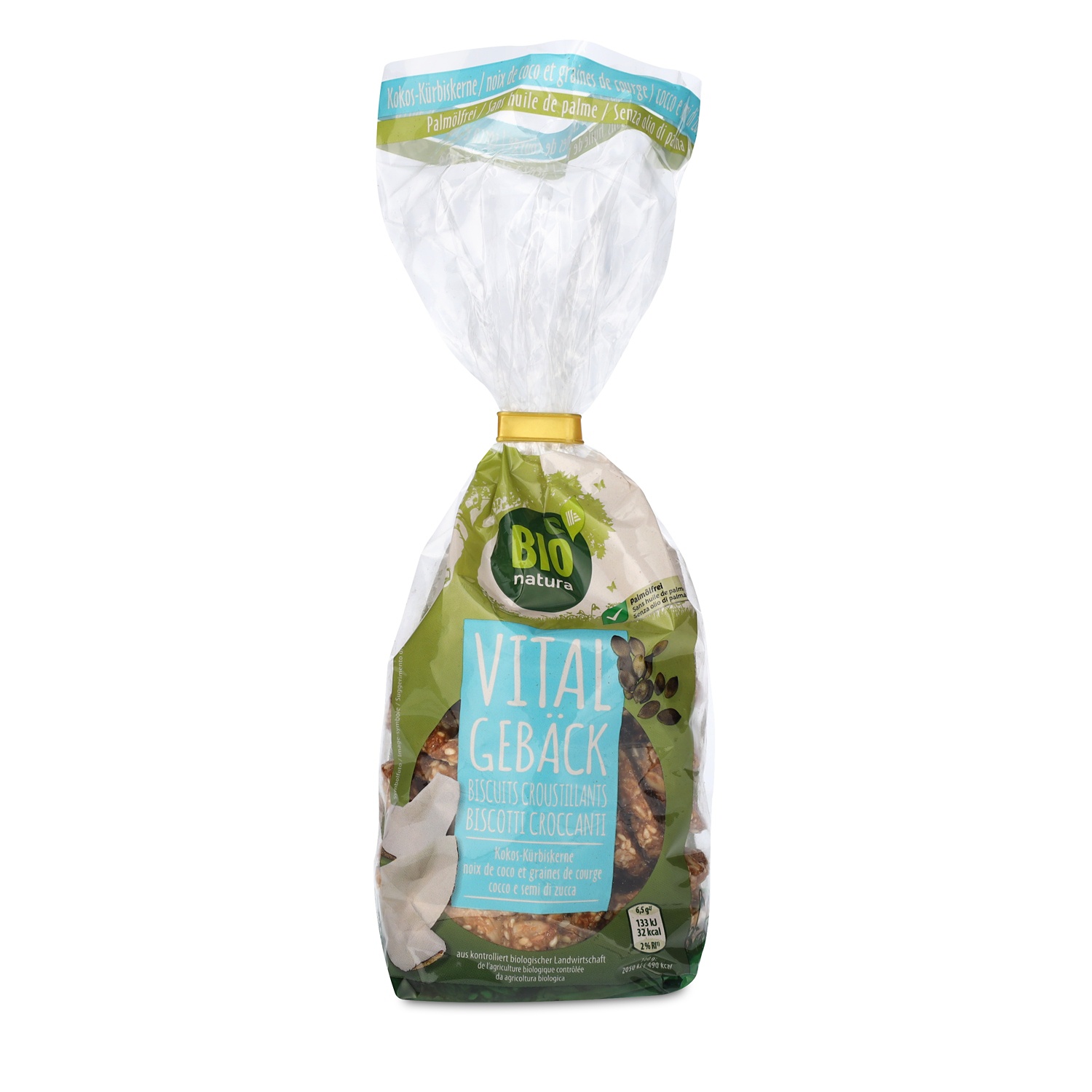 NATUR AKTIV BIO-Vitalgebäck, Kürbiskerne-Schoko 200 g