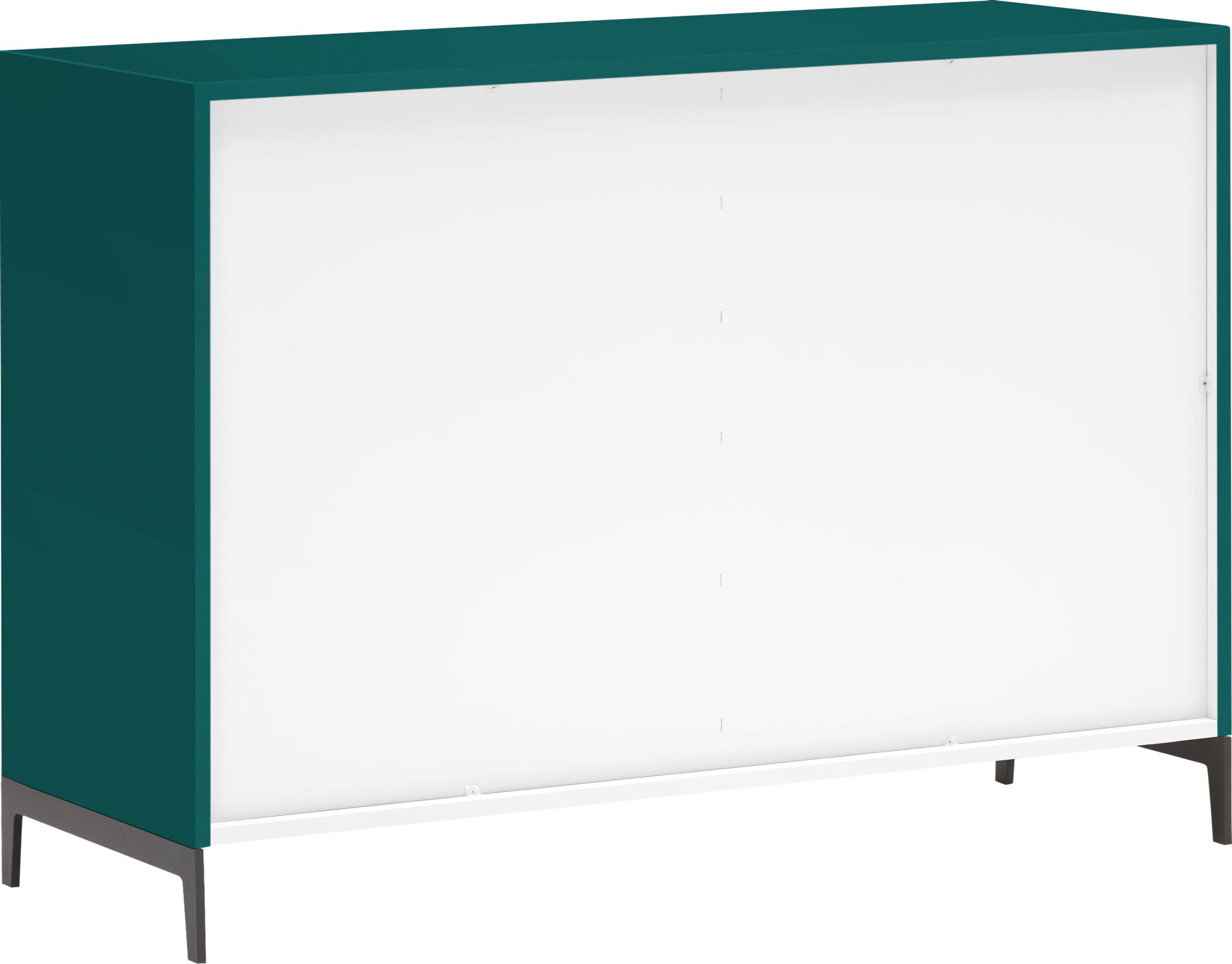 LUX Sideboard - Petrol / B: 120.0 cm x T: 46.0 cm x H: 86.5 cm