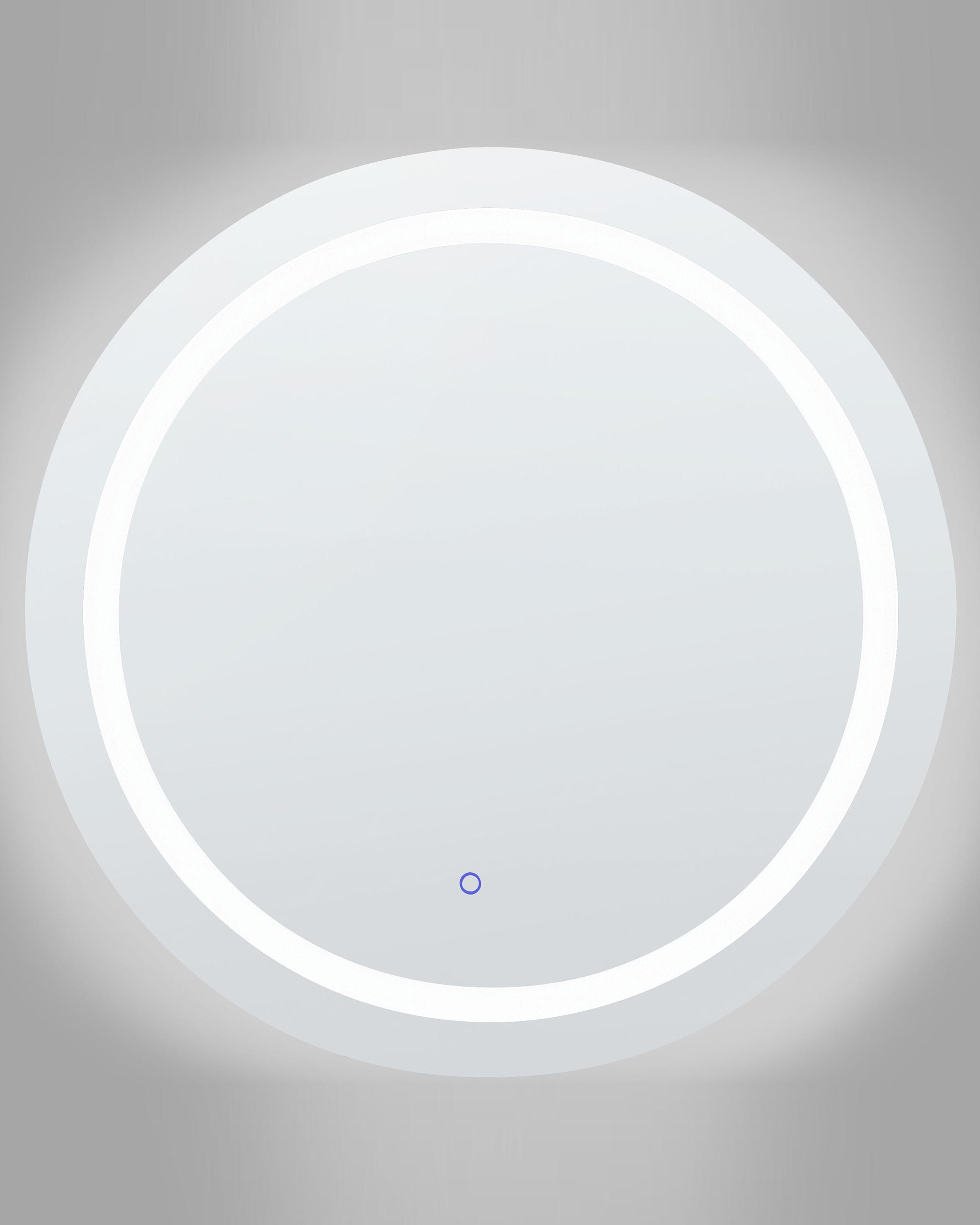 LED badkamerspiegel COURSEULLES 79 cm 79 cm Zilver