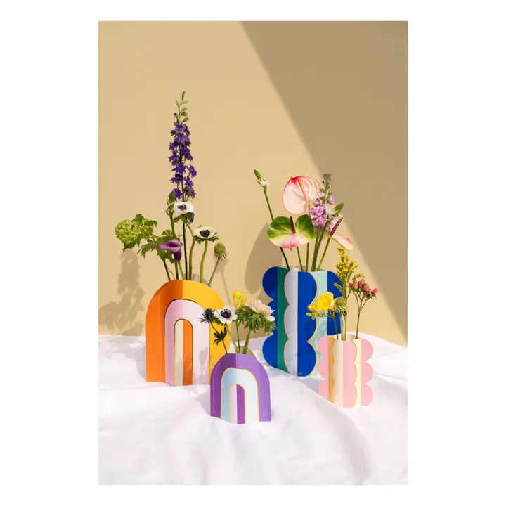 Octaevo Vase Riviera en papier | Bleu