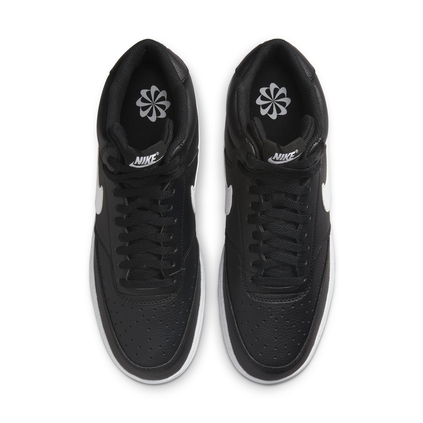 Nike Court Vision Mid Next Nature Sneakers Zwart Wit