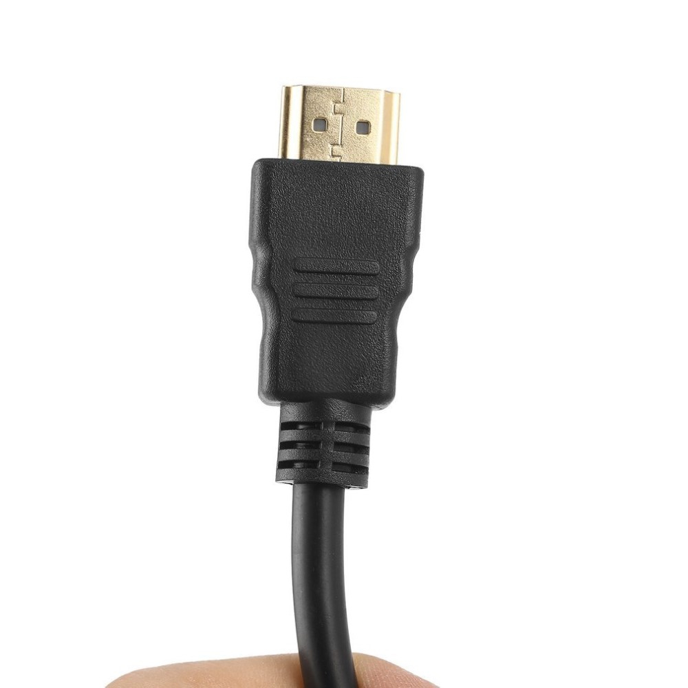 (15cm) HDMI auf VGA Adapter 1080p FullHD - Schwarz