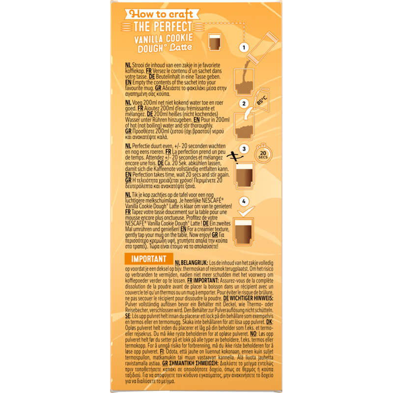 Nescafé Mixes vanilla cookie dough oploskoffie
