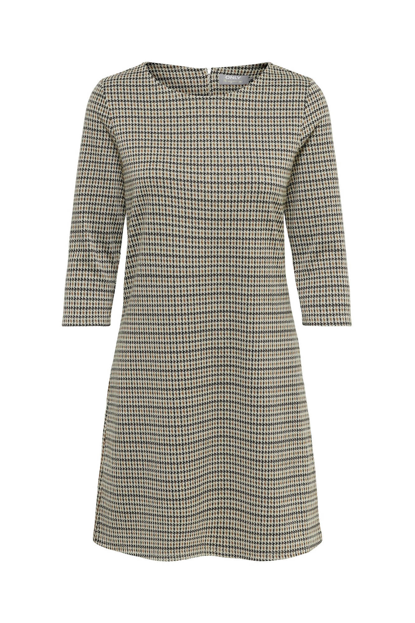 Vestido curto com mangas 3/4