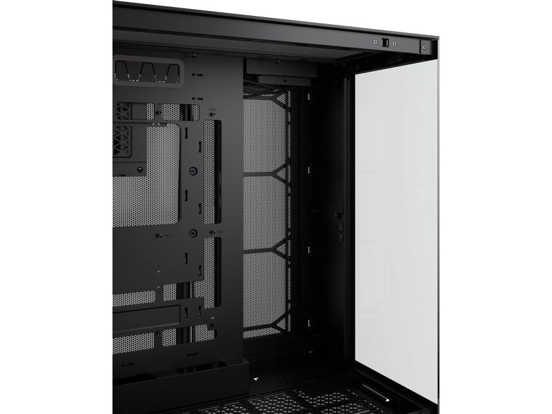 Corsair PC-Gehäuse 6500X Schwarz Mid-Tower PC-Case mit Zwei-Kammer-Design und herausragendem Luftstrom