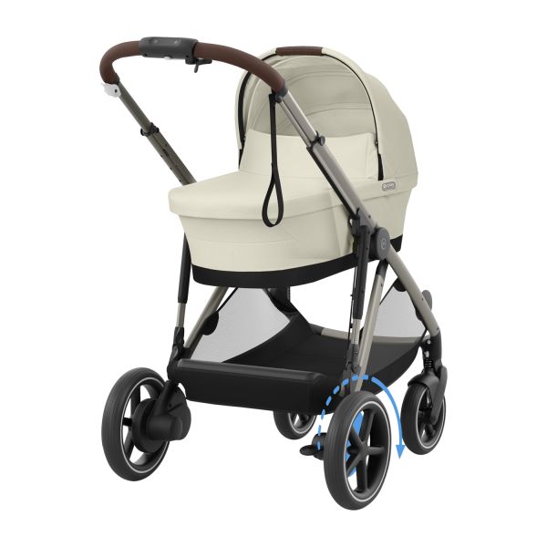 Cybex E-Gazelle S Kinderwagen 2-in-1 - Taupe - Almond Beige / Beige