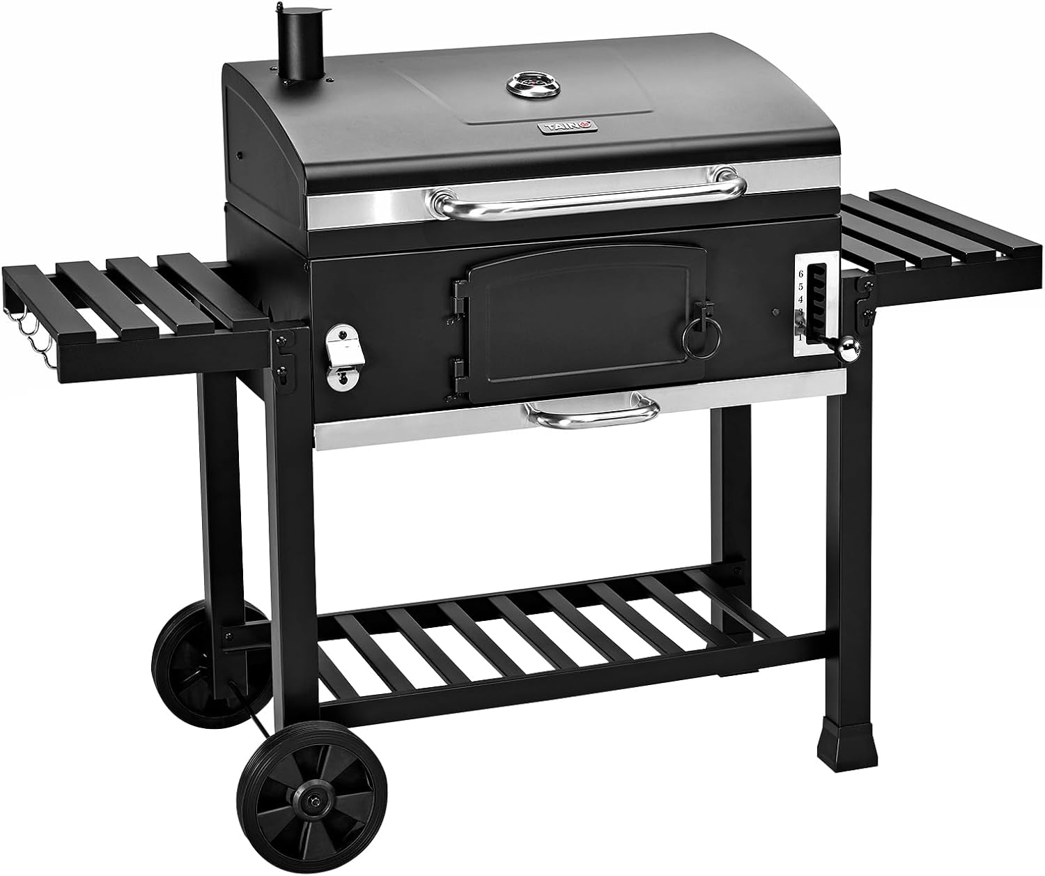 TAINO HERO XXL Smoker Holzkohle-Grill BBQ Grillwagen Standgrill
