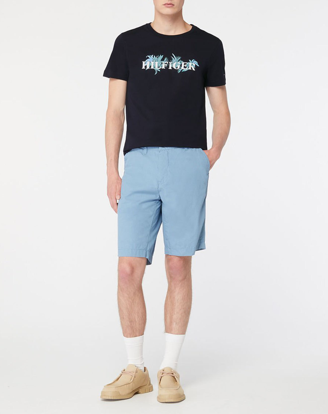 Tommy Hilfiger T-Shirt Palm Floral bleu marine