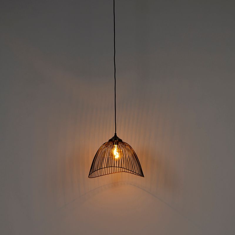 Design hanglamp messing draad 39,8 cm - Pia
