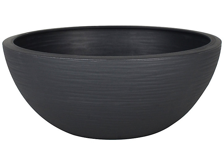 Vasque polypropylène EDA Graphit up anthracite Ø 30 x h.12 cm