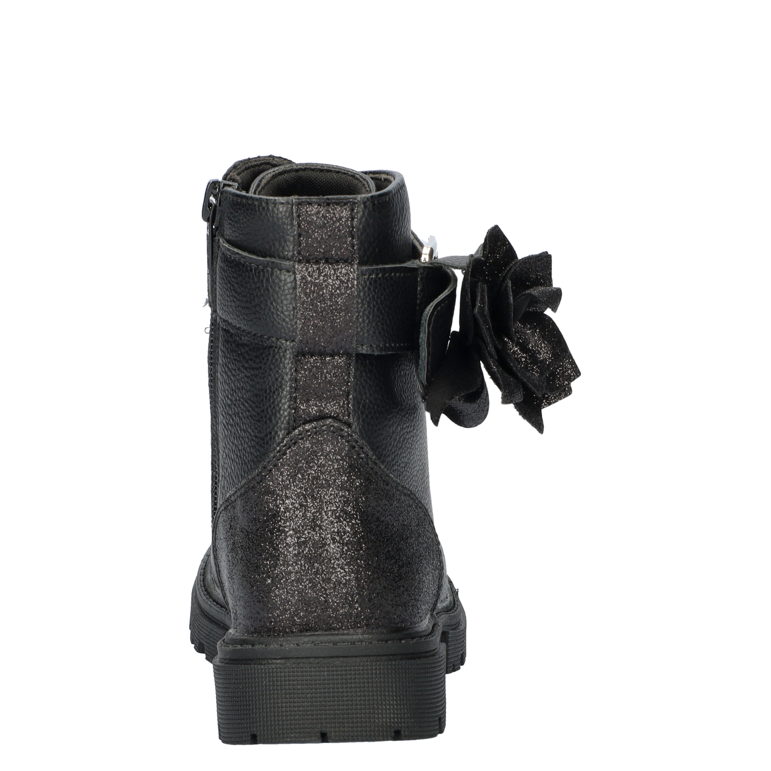 meisjes veterboot Nelson Kids Zwart