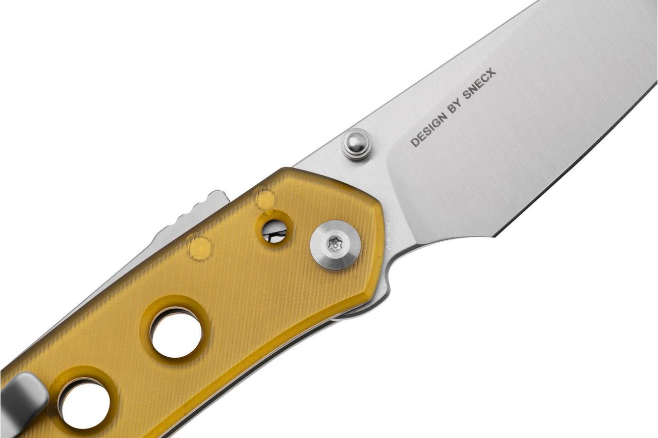 Civivi Vision FG C22036-5 Satin Nitro-V, Polished Ultem, zakmes, Snecx Tan design