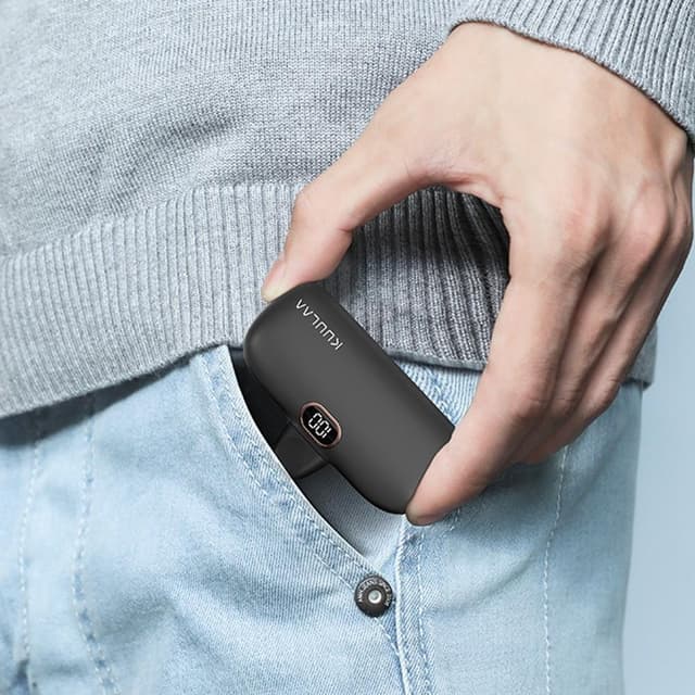 KUULAA 18W 5000mAh bærbar telefonoplader USB-C 2 porte