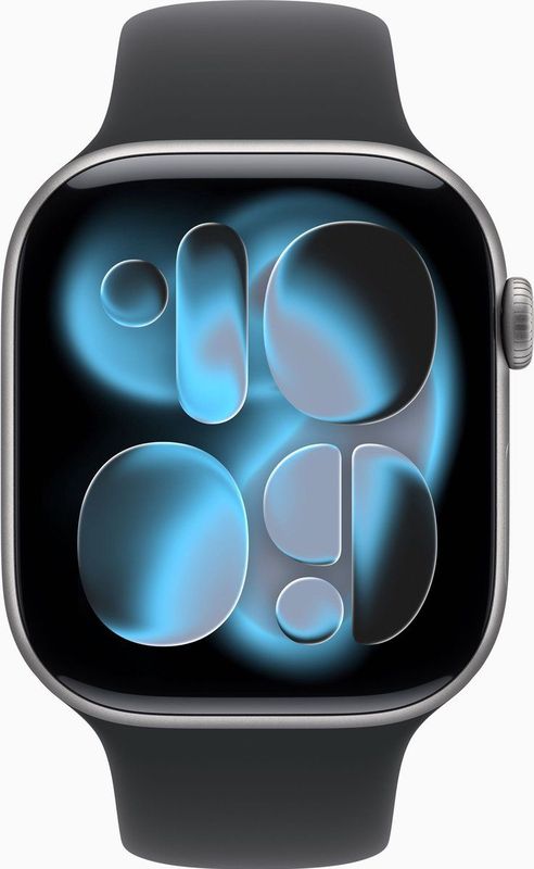 Apple - Watch Series 11 - Smartwatch - Space Grey - 42mm Aluminium Case - Black Sport Band M/L