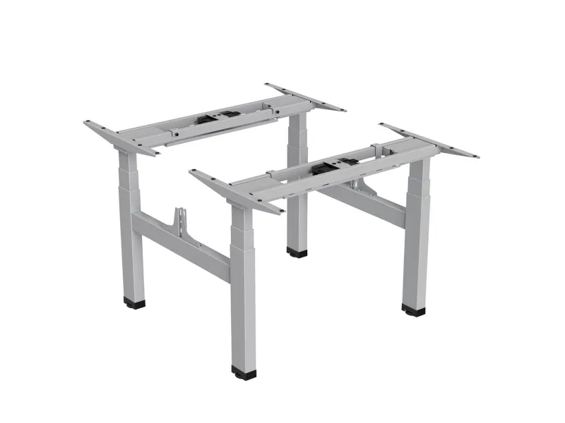 Ergo Office ER-404G Electric Double Height Adjustable Standing/Sitting Desk Frame without Desk Tops Gray