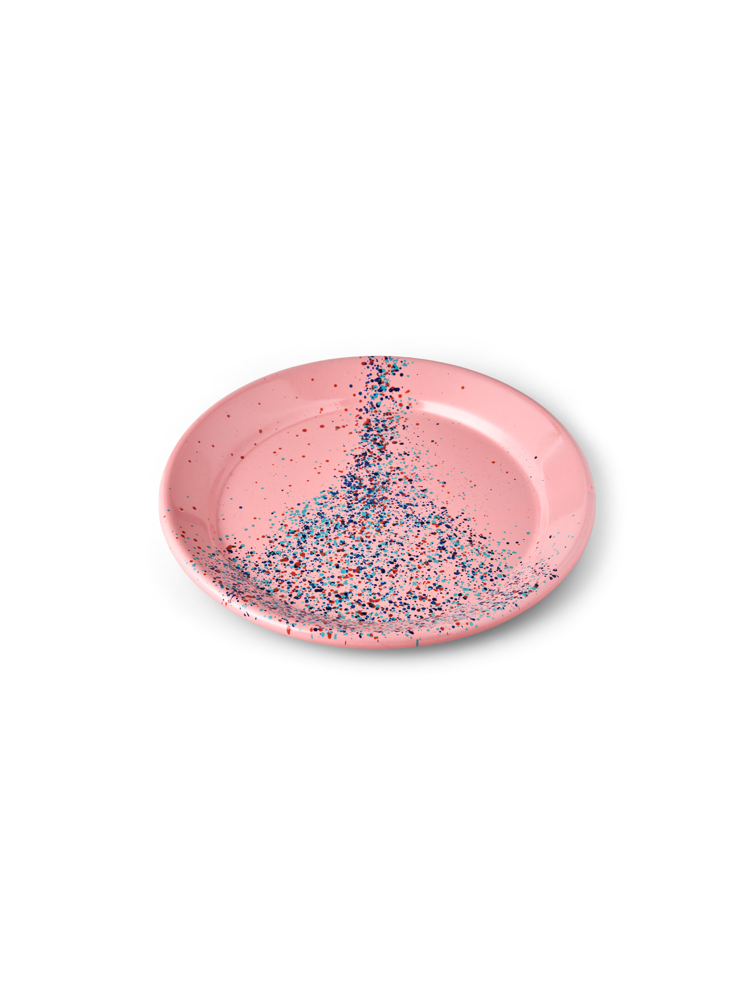 Flow Fest tallerken Ø25,5 - pink | Emaljeret stål. Ø25,5 cm. | Rose | Kapka