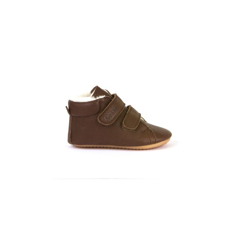 Froddo Froddo Prewalkers fourré deux scratchs chocolat