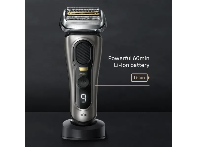 Braun Series 9 Pro  9515s, Metallic, Knapper, Batteri, Lithium-Ion (Li-Ion), Indbygget batteri, 60 min.